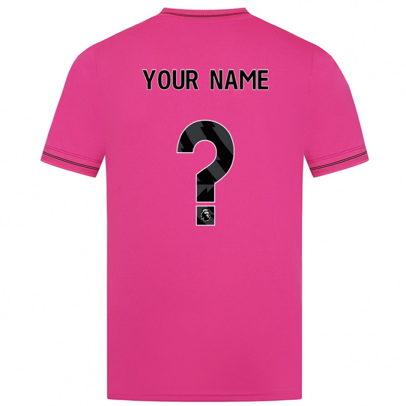 Danxen Kvinder Wolverhampton Wanderers Magenta Sort Målmandstrøje 2025/26 Trøje T-shirt