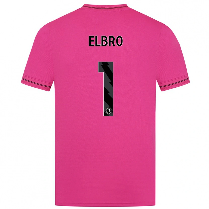 Danxen Kvinder Maddie Elbro #1 Magenta Sort Målmandstrøje 2025/26 Trøje T-shirt