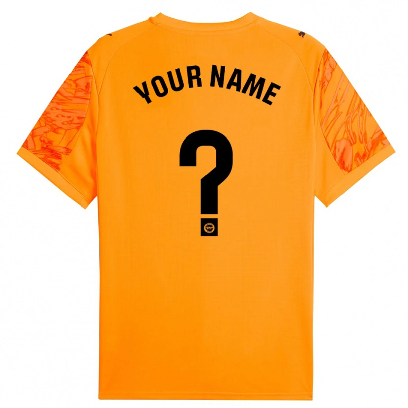 Danxen Kvinder Deportivo Alaves Orange Sort Målmandstrøje 2025/26 Trøje T-shirt