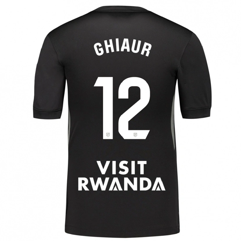 Danxen Kvinder Octavian Ghiaur #12 Sort Hvid Målmandstrøje 2025/26 Trøje T-shirt