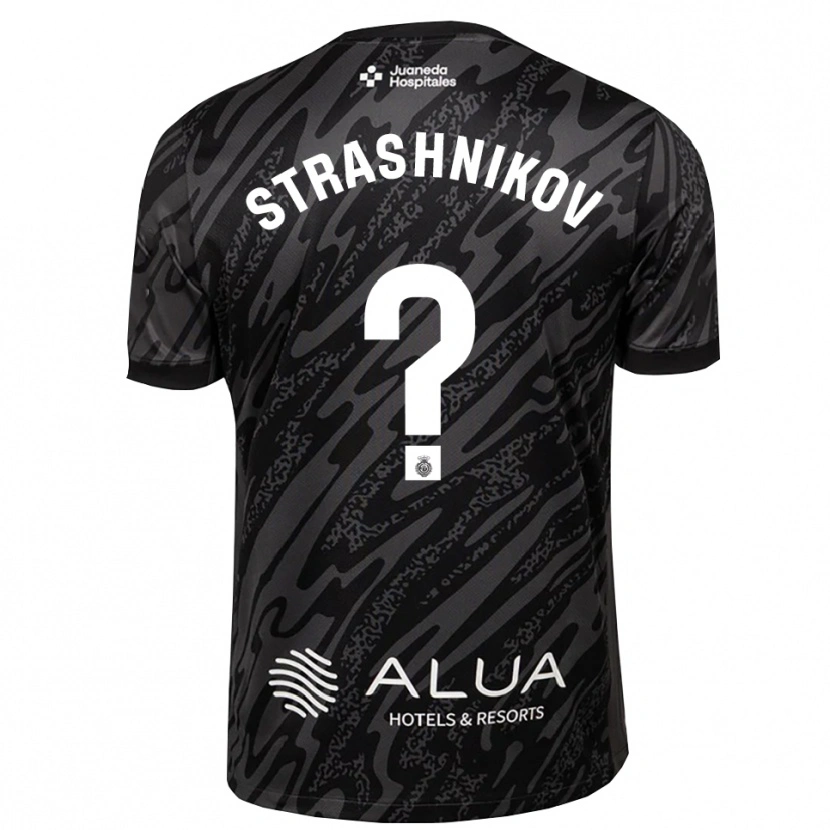 Danxen Kvinder Nikolay Strashnikov #0 Mørk Grå Sort Målmandstrøje 2025/26 Trøje T-shirt
