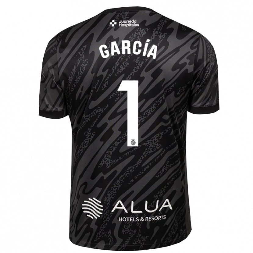 Danxen Kvinder Pere García #1 Mørk Grå Sort Målmandstrøje 2025/26 Trøje T-shirt