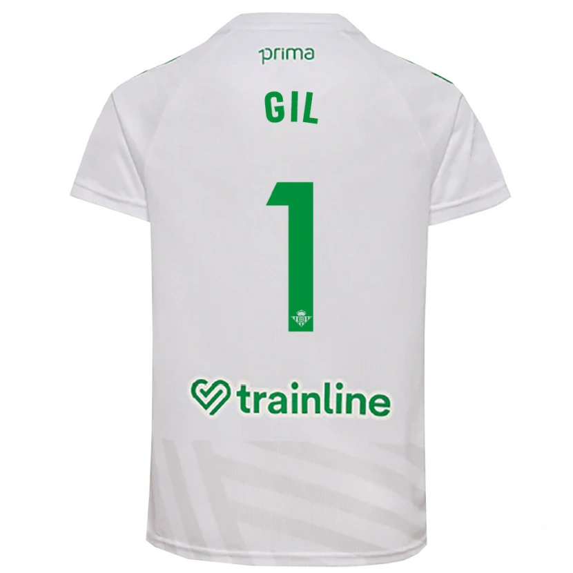 Danxen Kvinder Noelia Gil #1 Hvid Grøn Målmandstrøje 2025/26 Trøje T-shirt