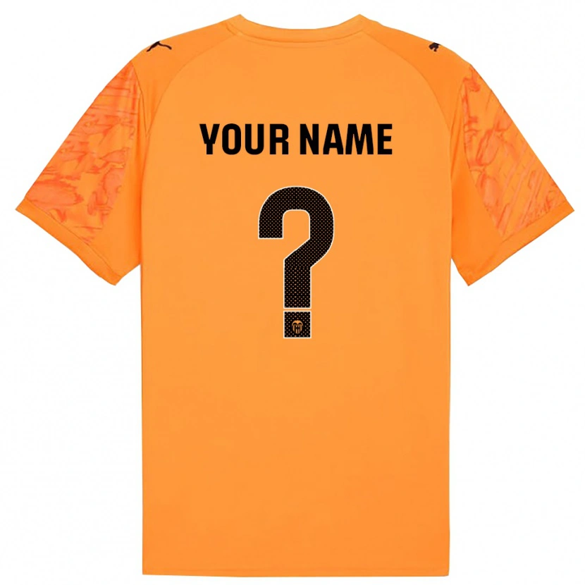 Danxen Kvinder Valencia Orange Sort Målmandstrøje 2025/26 Trøje T-shirt