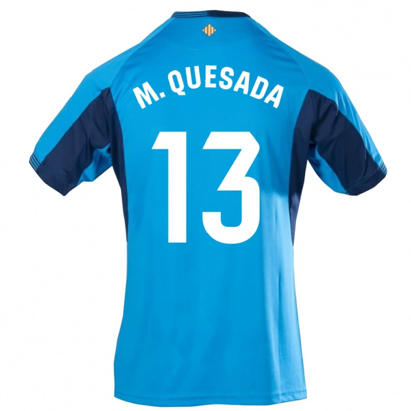 Danxen Kvinder Montserrat Quesada Carrasco #13 Blå Hvid Målmandstrøje 2025/26 Trøje T-shirt