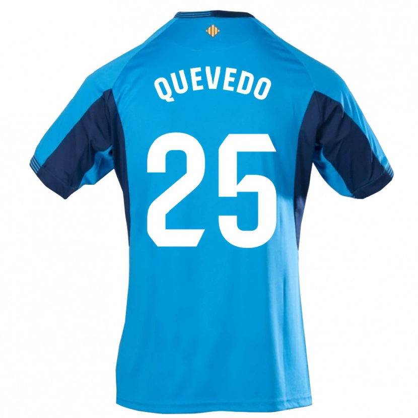 Danxen Kvinder Alex Quevedo #25 Blå Hvid Målmandstrøje 2025/26 Trøje T-shirt