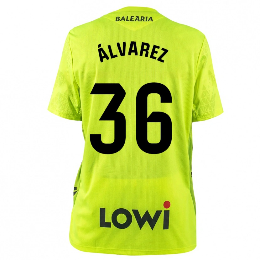 Danxen Kvinder Anna Álvarez #36 Fluorescerende Grøn Sort Målmandstrøje 2025/26 Trøje T-shirt