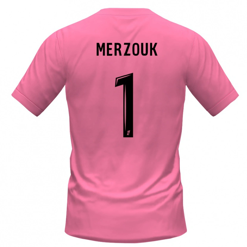 Danxen Kvinder Samy Merzouk #1 Pink Sort Målmandstrøje 2025/26 Trøje T-shirt