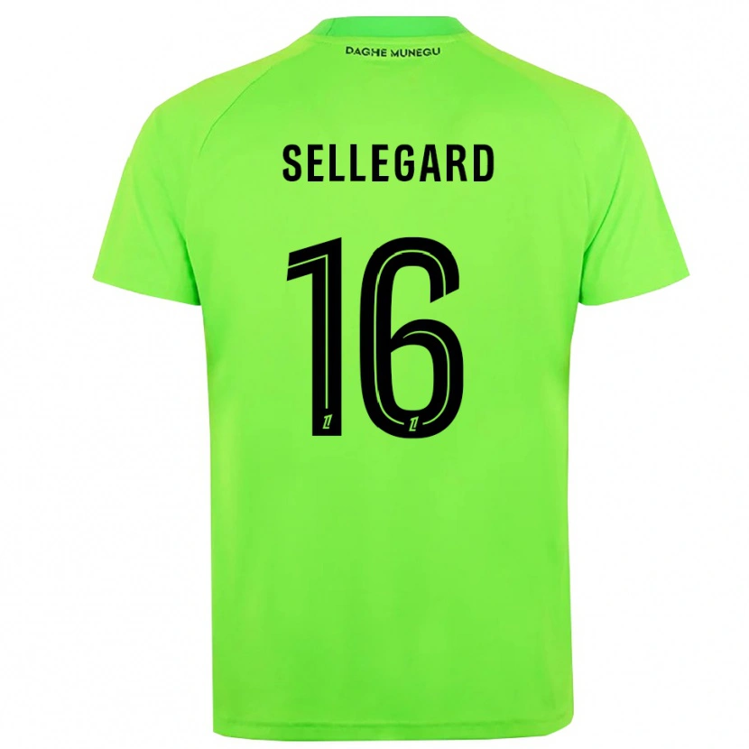 Danxen Kvinder Alexander Sellegard #16 Grøn Sort Målmandstrøje 2025/26 Trøje T-shirt