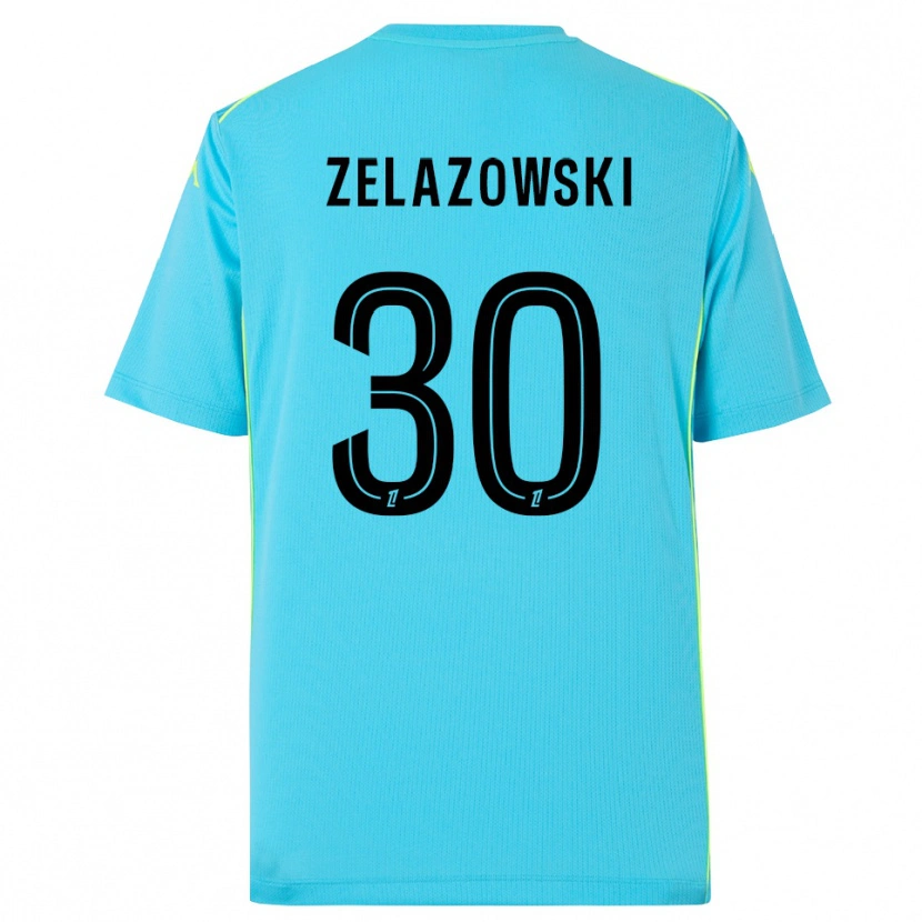 Danxen Kvinder Bartosz Zelazowski #30 Himmelblå Sort Målmandstrøje 2025/26 Trøje T-shirt