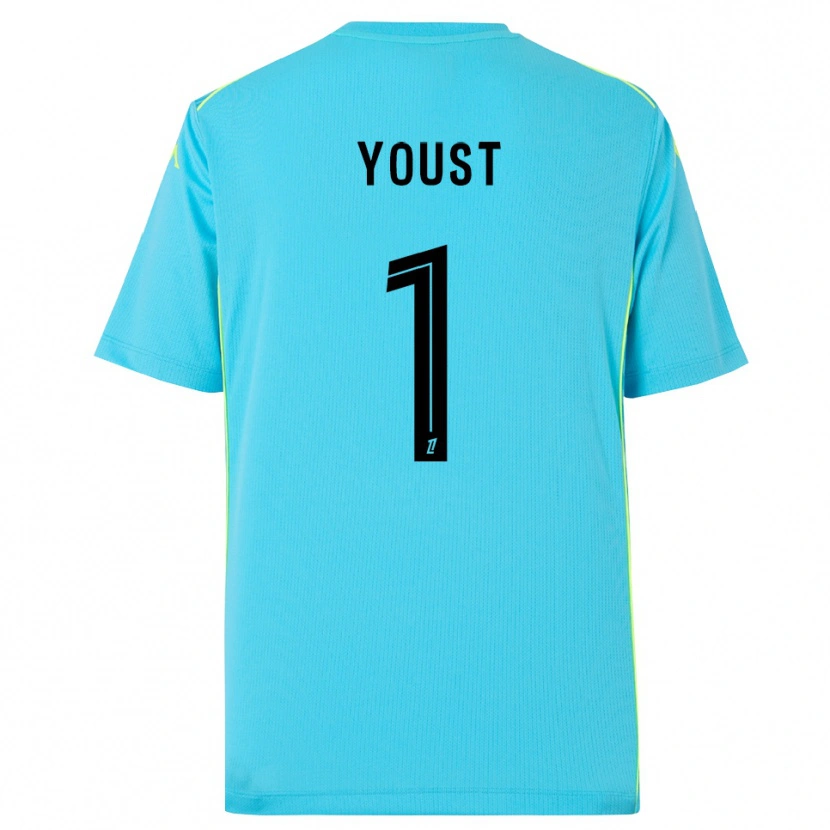 Danxen Kvinder Matys Youst #1 Himmelblå Sort Målmandstrøje 2025/26 Trøje T-shirt