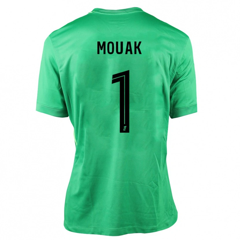 Danxen Kvinder Adam Mouak #1 Grøn Sort Målmandstrøje 2025/26 Trøje T-shirt