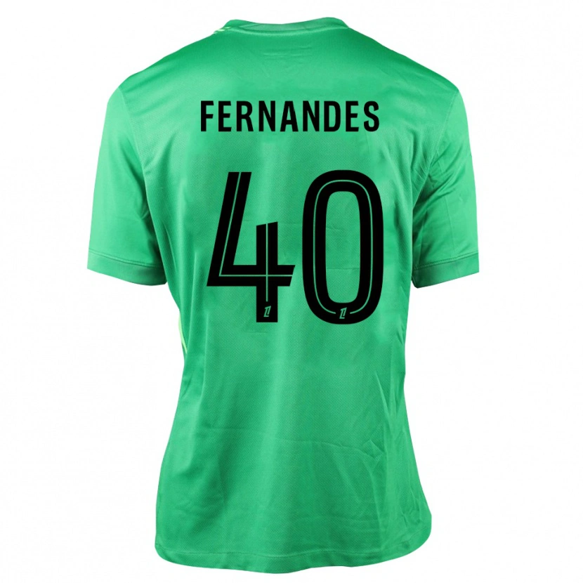 Danxen Kvinder Alyssa Fernandes #40 Grøn Sort Målmandstrøje 2025/26 Trøje T-shirt