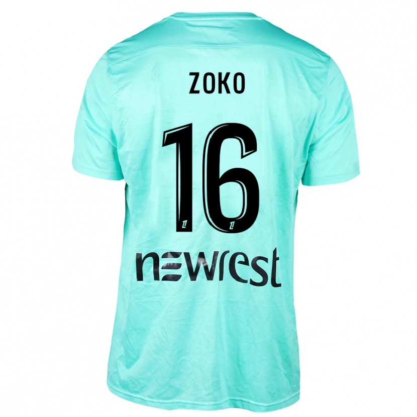 Danxen Kvinder Nathan Zoko #16 Aqua Sort Målmandstrøje 2025/26 Trøje T-shirt