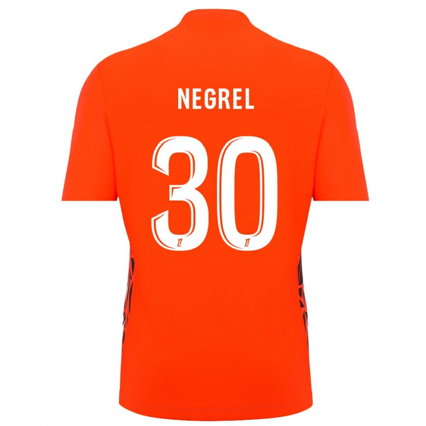 Danxen Kvinder Tom Negrel #30 Orange-Hvid Målmandstrøje 2025/26 Trøje T-shirt