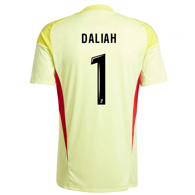 Danxen Kvinder Leny Daliah #1 Lys Gul Sort Målmandstrøje 2025/26 Trøje T-shirt