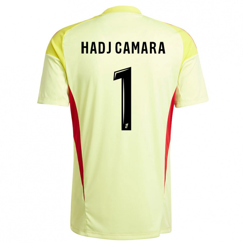 Danxen Kvinder El Hadj Camara #1 Lys Gul Sort Målmandstrøje 2025/26 Trøje T-shirt