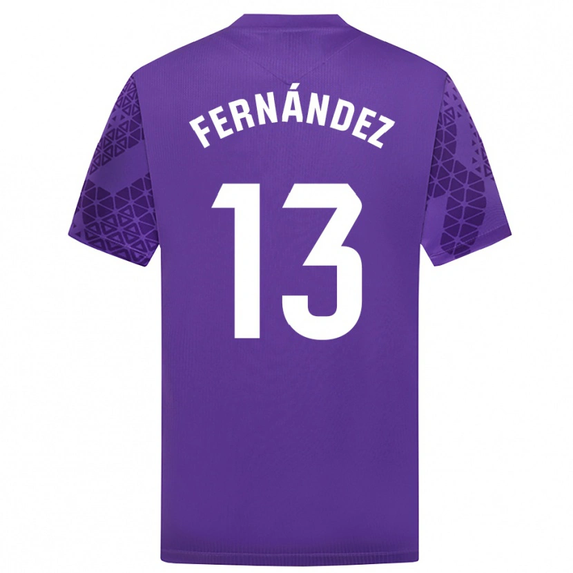 Danxen Kvinder Andrés Fernández #13 Lilla Hvid Målmandstrøje 2025/26 Trøje T-shirt