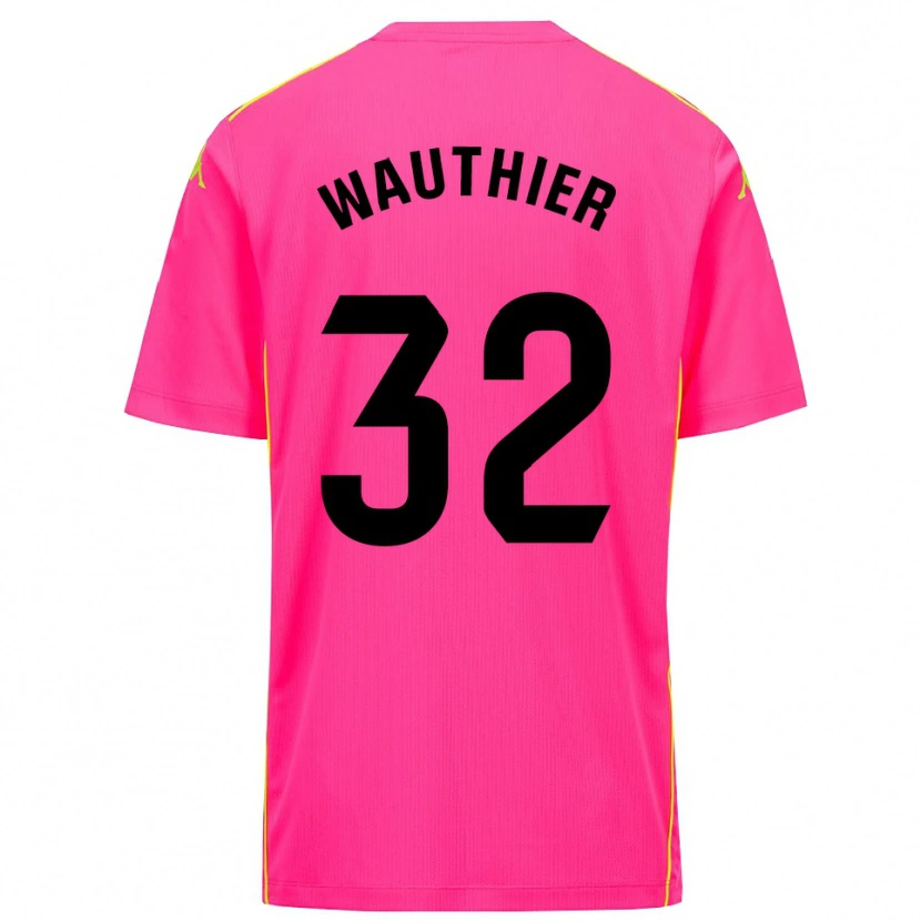 Danxen Kvinder Hugo Wauthier #32 Dyb Pink Sort Målmandstrøje 2025/26 Trøje T-shirt