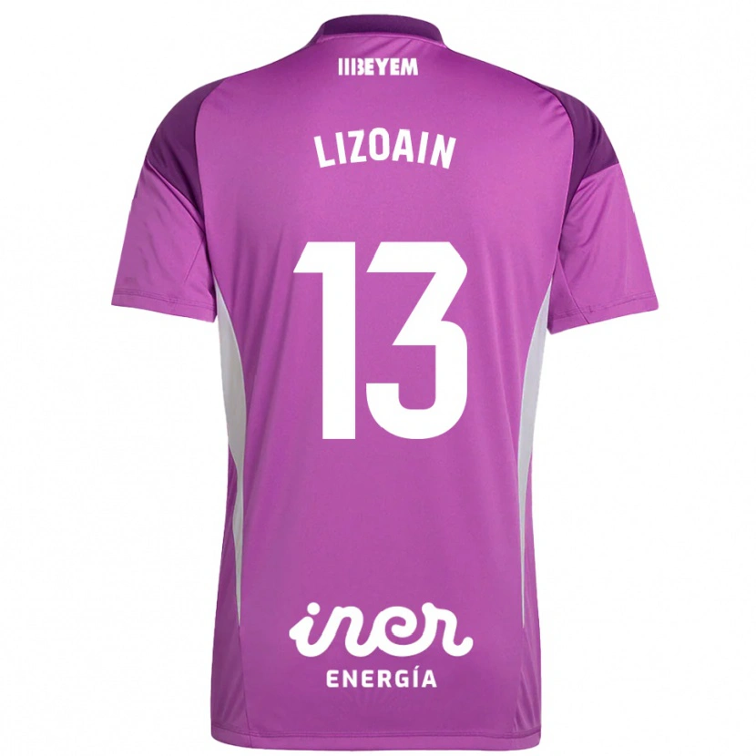 Danxen Kvinder Raúl Lizoain #13 Lilla Lilla Målmandstrøje 2025/26 Trøje T-shirt