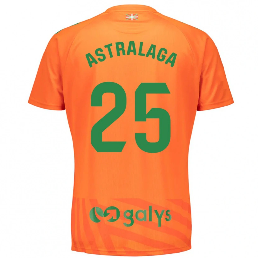 Danxen Kvinder Eunate Astralaga Aranguren #25 Orange Grøn Målmandstrøje 2025/26 Trøje T-shirt
