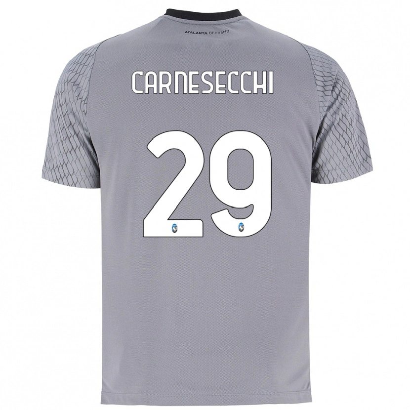 Danxen Kvinder Marco Carnesecchi #29 Grå Blå Rød Målmandstrøje 2025/26 Trøje T-shirt