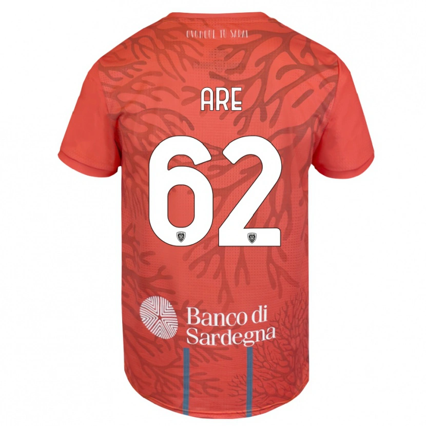 Danxen Kvinder Emmanuele Are #62 Orange Rød Hvid Målmandstrøje 2025/26 Trøje T-shirt