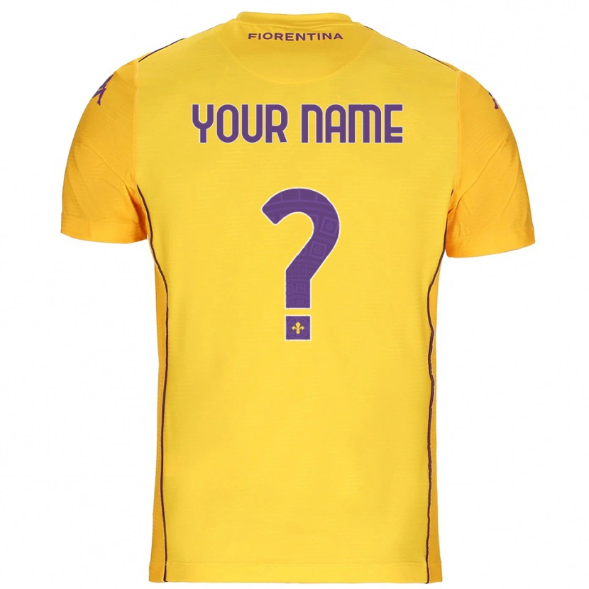 Danxen Kvinder ACF Fiorentina Orange Gul Lilla Målmandstrøje 2025/26 Trøje T-shirt