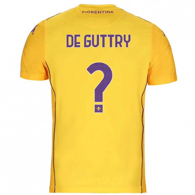 Danxen Kvinder Elia De Guttry #0 Orange Gul Lilla Målmandstrøje 2025/26 Trøje T-shirt