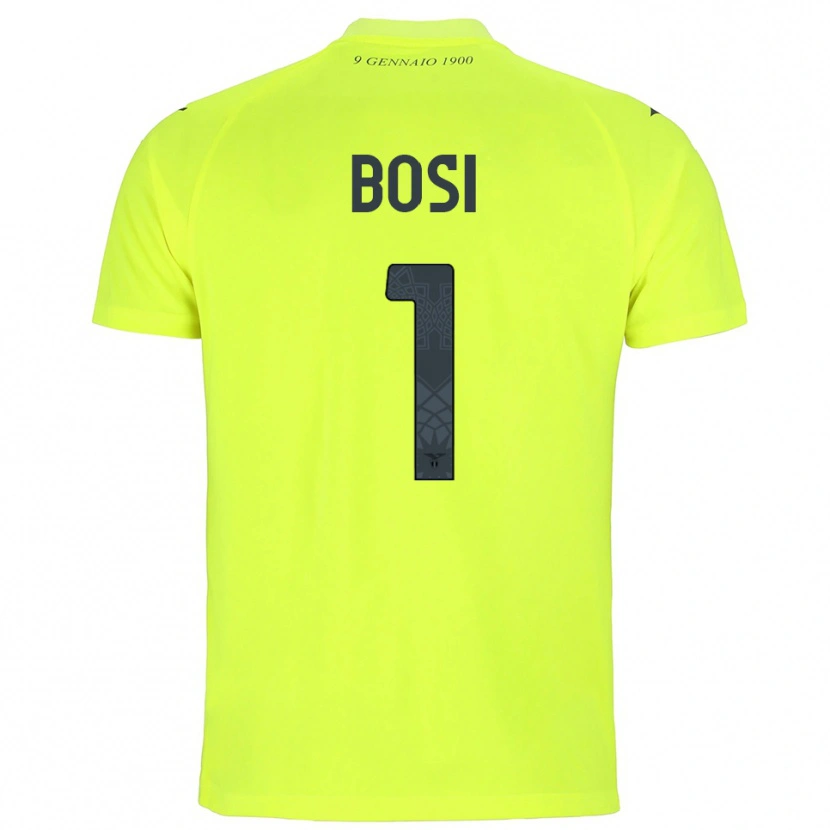Danxen Kvinder Gioele Bosi #1 Fluorescerende Grøn Målmandstrøje 2025/26 Trøje T-shirt