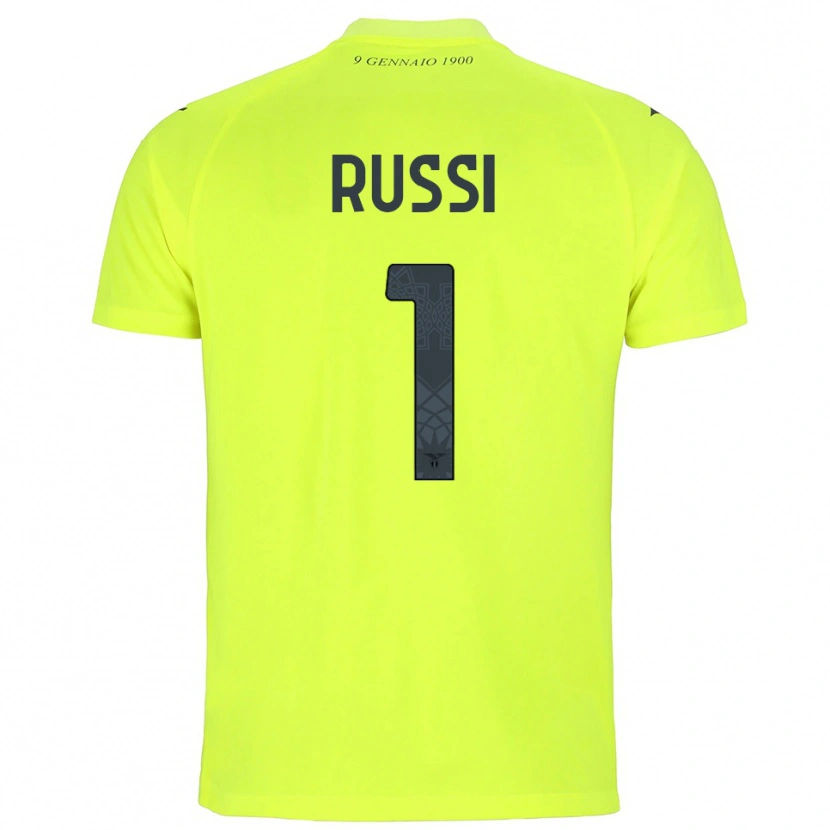 Danxen Kvinder Gabriele Russi #1 Fluorescerende Grøn Målmandstrøje 2025/26 Trøje T-shirt