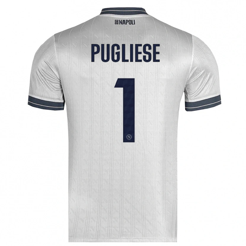 Danxen Kvinder Claudio Pugliese #1 Lysegrå Målmandstrøje 2025/26 Trøje T-shirt