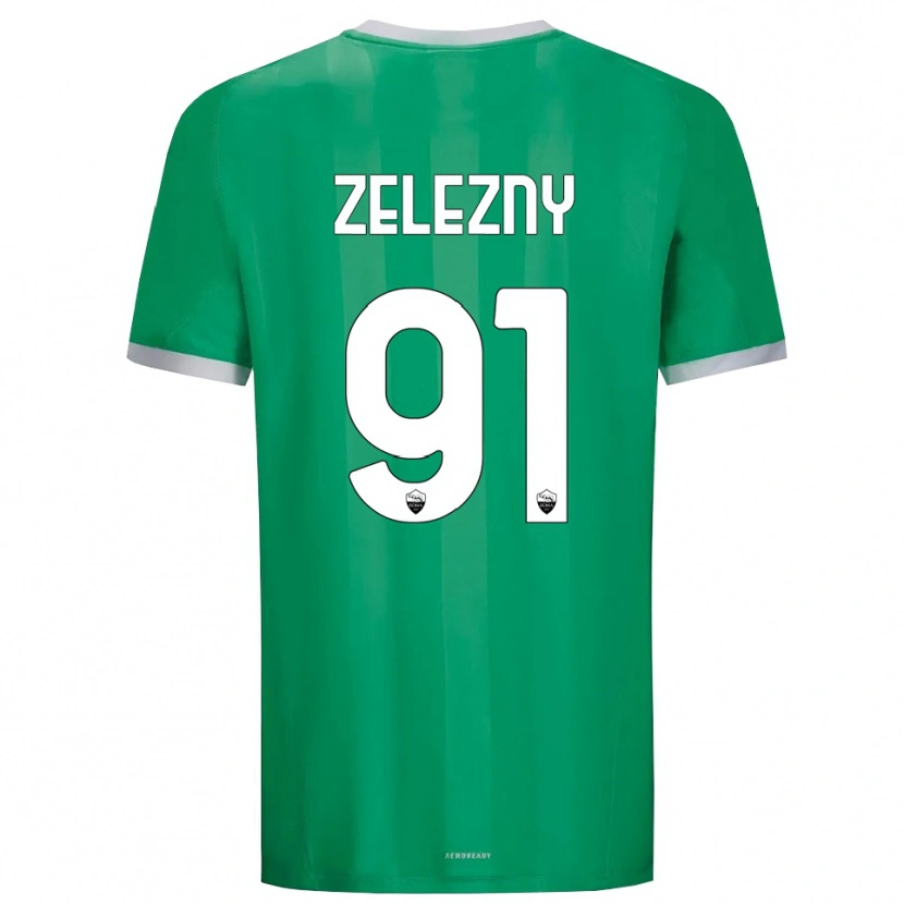 Danxen Kvinder Radoslaw Zelezny #91 Grøn Hvid Målmandstrøje 2025/26 Trøje T-shirt