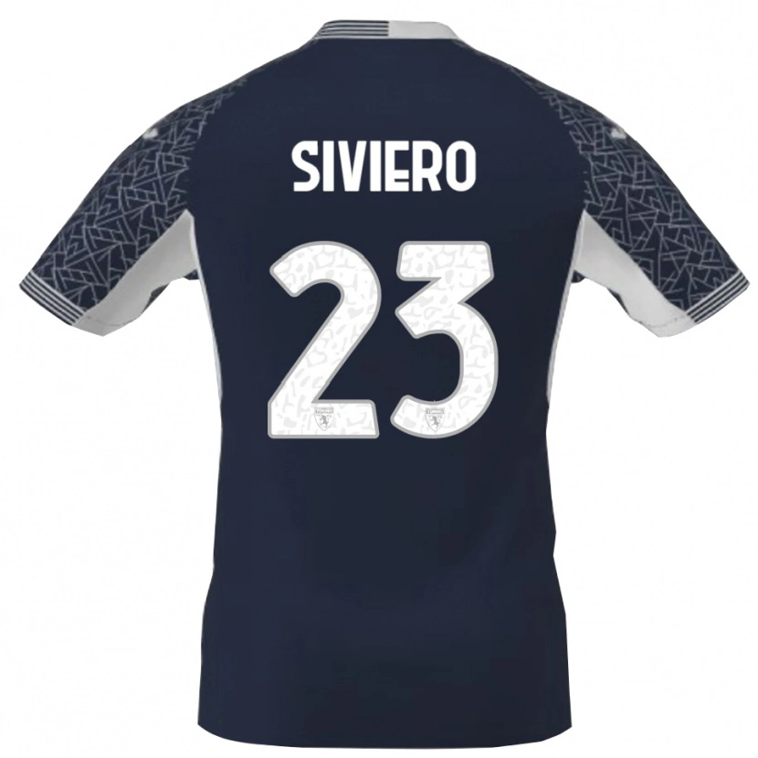 Danxen Kvinder Lapo Siviero #23 Blå Sort Hvid Målmandstrøje 2025/26 Trøje T-shirt