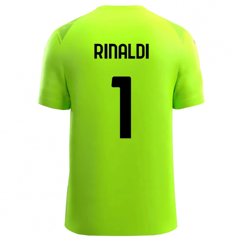 Danxen Kvinder Filippo Rinaldi #1 Græsplæne Grøn Sort Målmandstrøje 2025/26 Trøje T-shirt