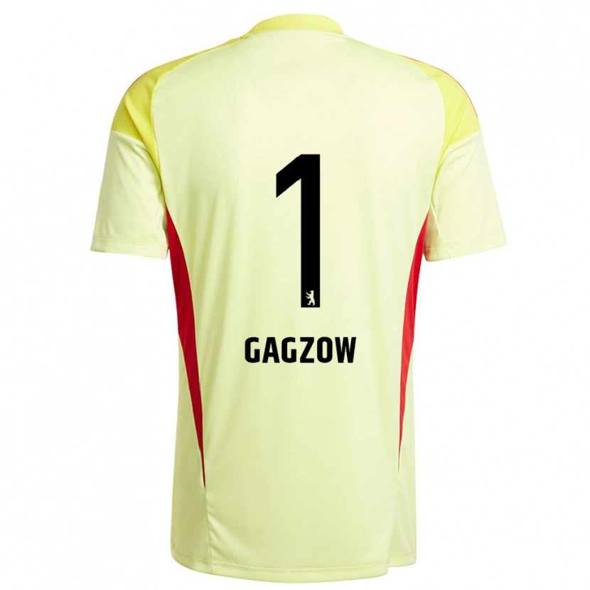 Danxen Kvinder Fritz Gagzow #1 Lysegul Sort Målmandstrøje 2025/26 Trøje T-shirt