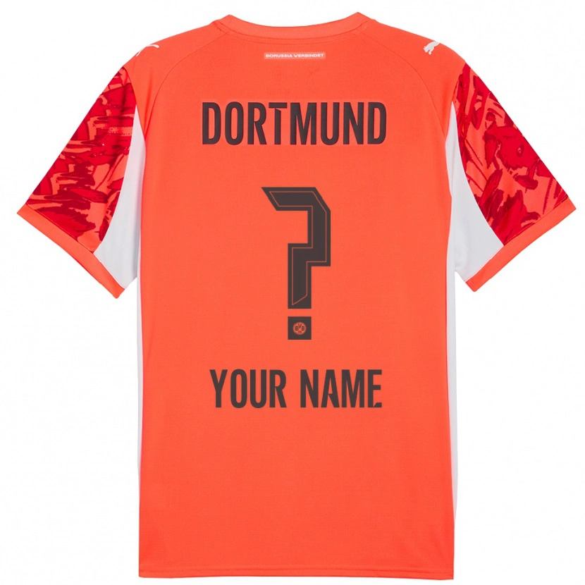 Danxen Kvinder Borussia Dortmund Rød Orange Målmandstrøje 2025/26 Trøje T-shirt