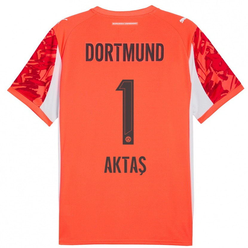 Danxen Kvinder Yılmaz Aktaş #1 Rød Orange Målmandstrøje 2025/26 Trøje T-shirt