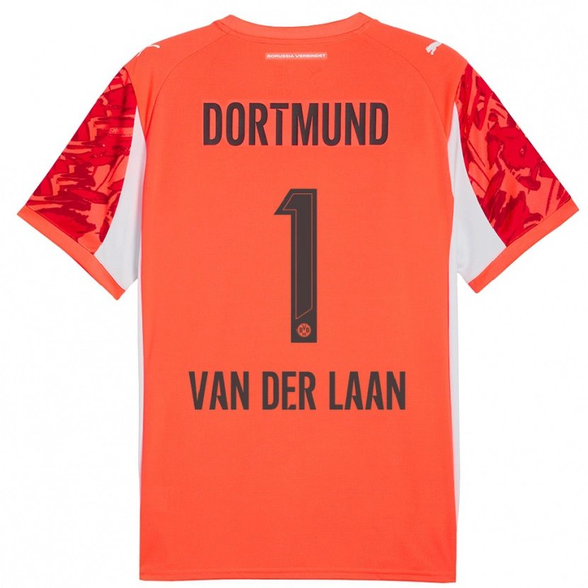 Danxen Kvinder Laura Van Der Laan #1 Rød Orange Målmandstrøje 2025/26 Trøje T-shirt