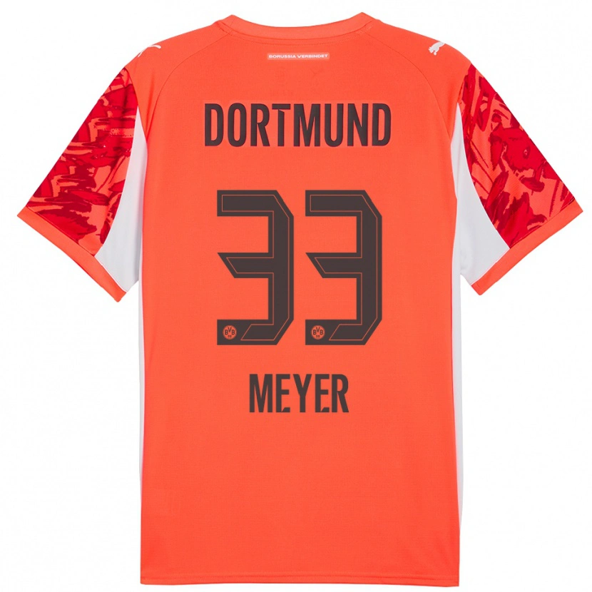 Danxen Kvinder Alexander Meyer #33 Rød Orange Målmandstrøje 2025/26 Trøje T-shirt