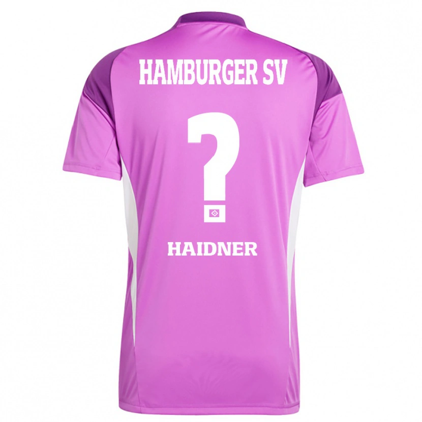 Danxen Kvinder Larissa Haidner #0 Lilla Hvid Lilla Målmandstrøje 2025/26 Trøje T-shirt