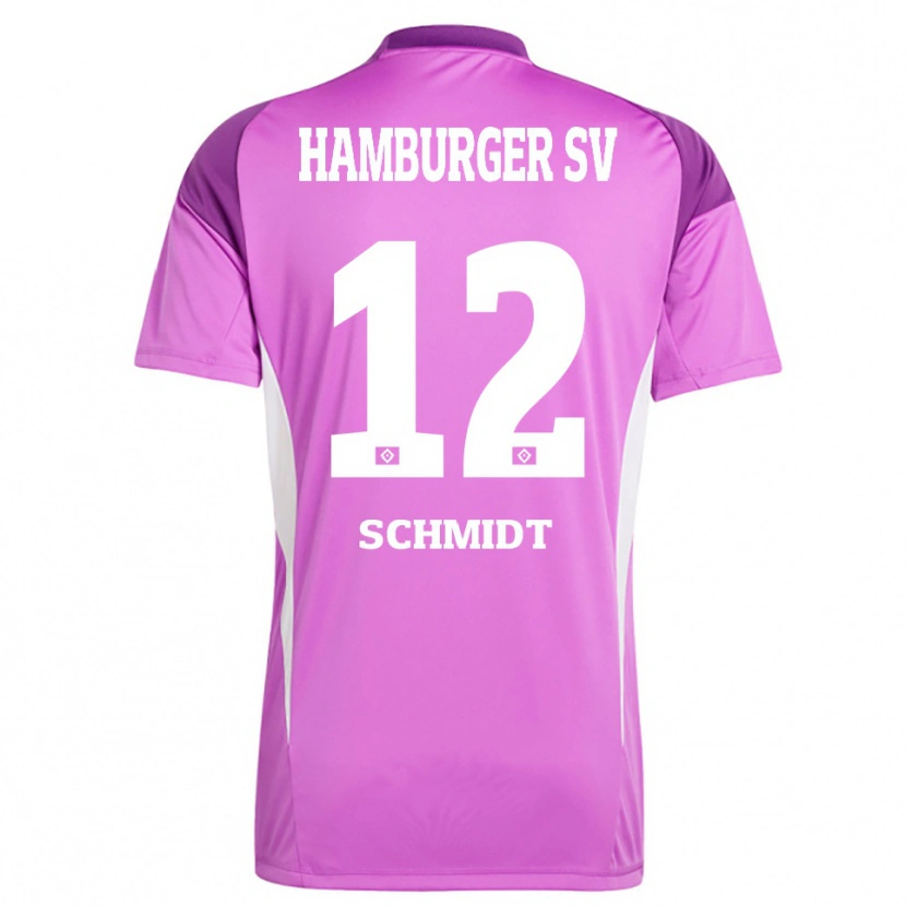 Danxen Kvinder Bennet Schmidt #12 Lilla Hvid Lilla Målmandstrøje 2025/26 Trøje T-shirt