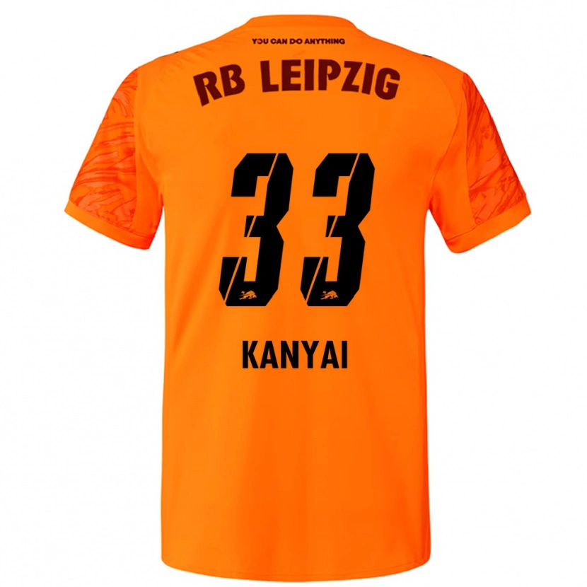 Danxen Kvinder János Kányai #33 Orange Rød Målmandstrøje 2025/26 Trøje T-shirt