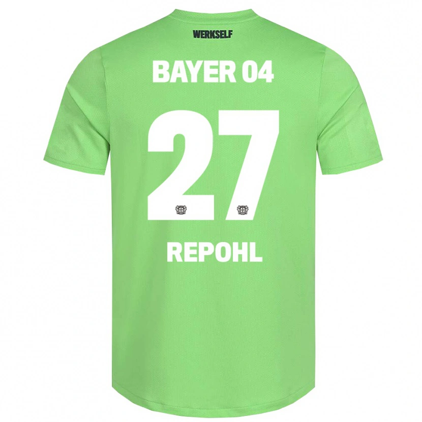 Danxen Kvinder Friederike Repohl #27 Lys Grøn Hvid Målmandstrøje 2025/26 Trøje T-shirt