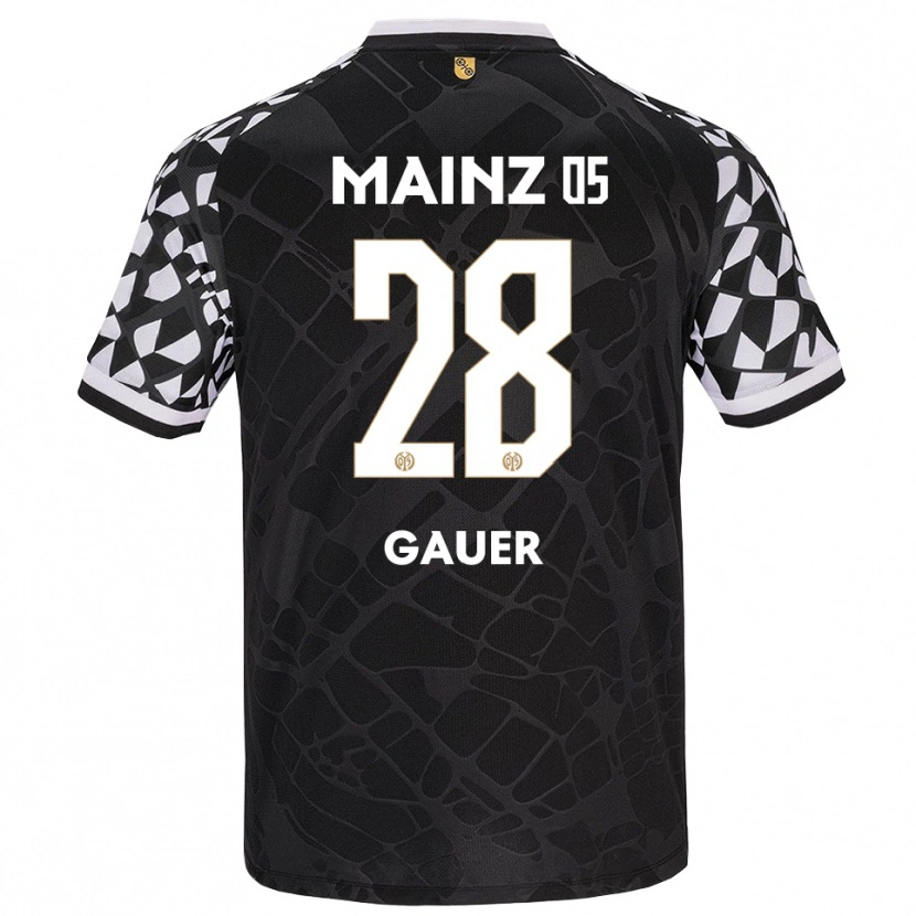Danxen Kvinder Luke Gauer #28 Sort Hvid Målmandstrøje 2025/26 Trøje T-shirt
