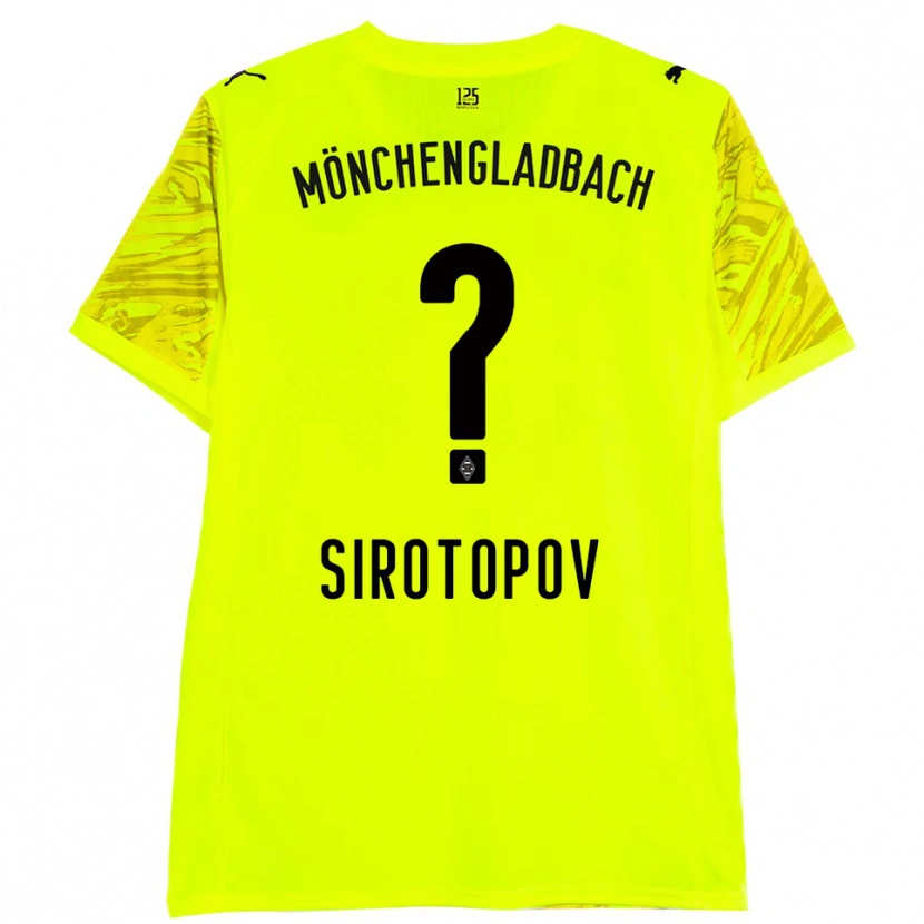 Danxen Kvinder Artem Sirotopov #0 Gul Sort Målmandstrøje 2025/26 Trøje T-shirt