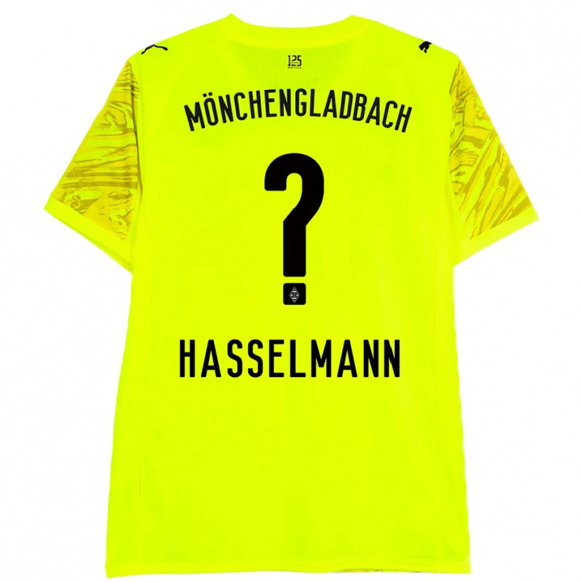 Danxen Kvinder Nina Hasselmann #0 Gul Sort Målmandstrøje 2025/26 Trøje T-shirt