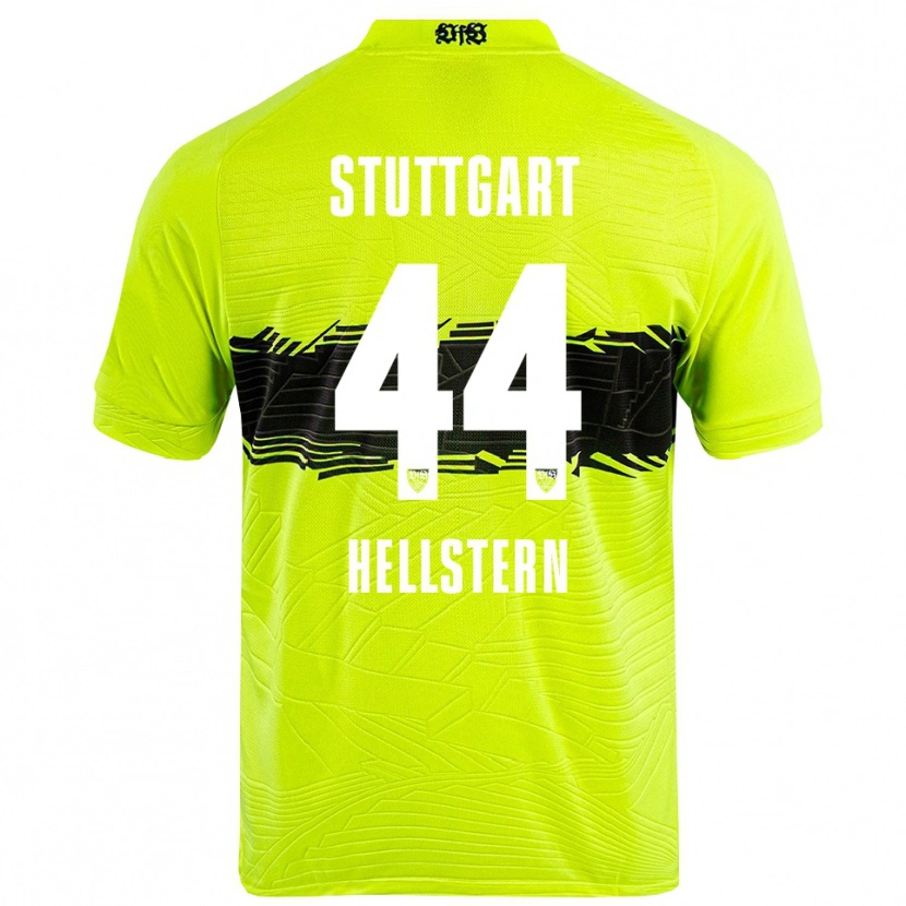 Danxen Kvinder Florian Hellstern #44 Grøn Gul Sort Målmandstrøje 2025/26 Trøje T-shirt