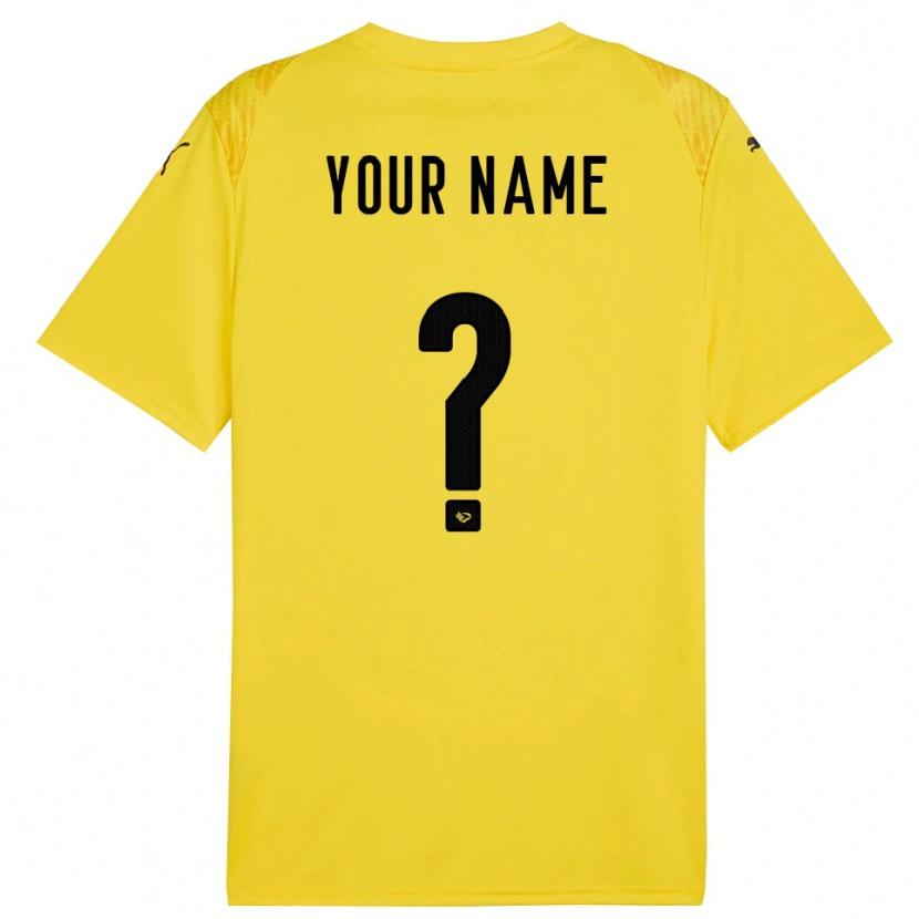 Danxen Kvinder Palermo FC Gul Sort Målmandstrøje 2025/26 Trøje T-shirt