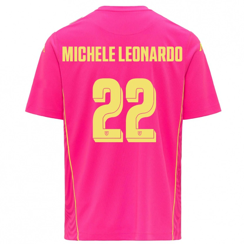 Danxen Kvinder Matteo Michele Leonardo #22 Dybe Pink Gul Målmandstrøje 2025/26 Trøje T-shirt